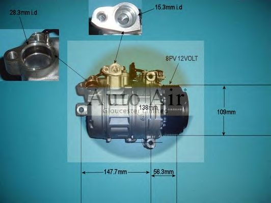 Компрессор, кондиционер AUTO AIR GLOUCESTER 14-9755