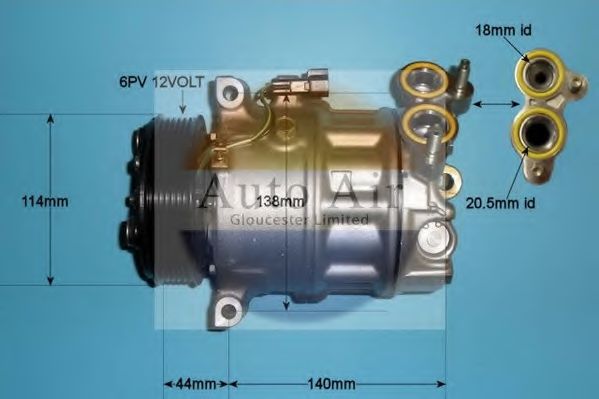 Компрессор, кондиционер AUTO AIR GLOUCESTER 14-2066