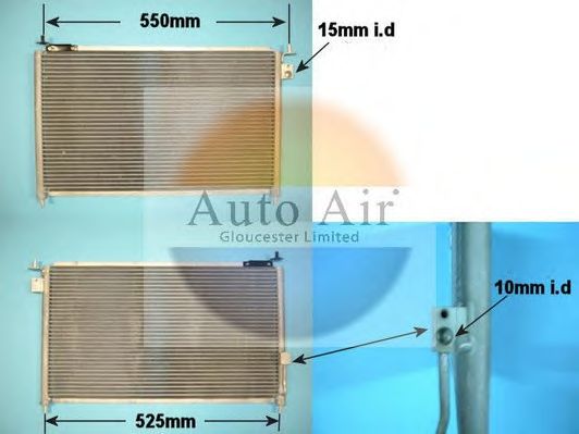 Конденсатор, кондиционер AUTO AIR GLOUCESTER 16-0001