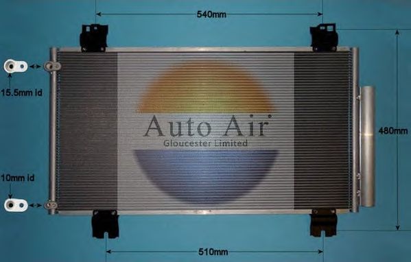 Конденсатор, кондиционер AUTO AIR GLOUCESTER 16-1384