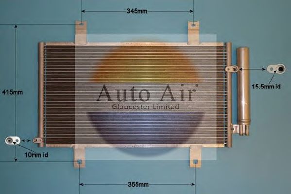 Конденсатор, кондиционер AUTO AIR GLOUCESTER 16-8899