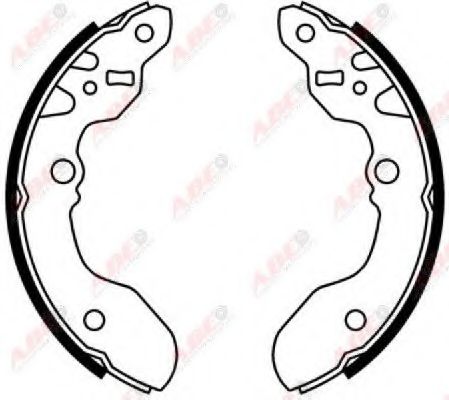Комплект тормозных колодок ABE C08015ABE