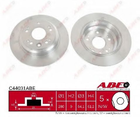 Тормозной диск ABE C44031ABE