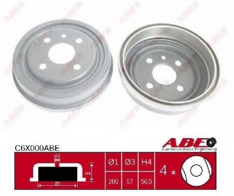 Тормозной барабан ABE C6X000ABE