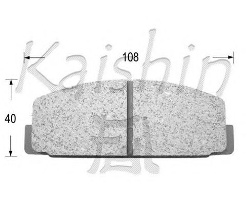 Комплект тормозных колодок, дисковый тормоз KAISHIN FK3027