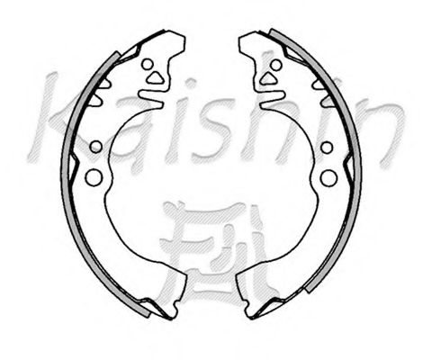 Комплект тормозных колодок KAISHIN K0034