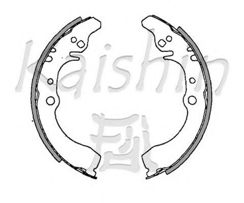 Комплект тормозных колодок KAISHIN K0035