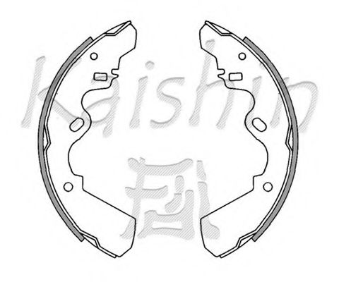 Комплект тормозных колодок KAISHIN K4431