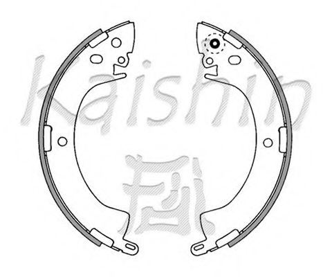 Комплект тормозных колодок KAISHIN K6664