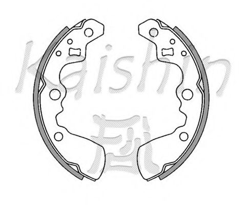 Комплект тормозных колодок KAISHIN K9933