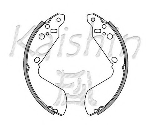 Комплект тормозных колодок KAISHIN K9942