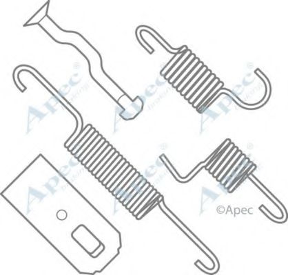 Комплектующие, тормозная колодка APEC braking KIT2014