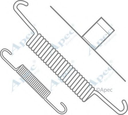 Комплектующие, тормозная колодка APEC braking KIT635