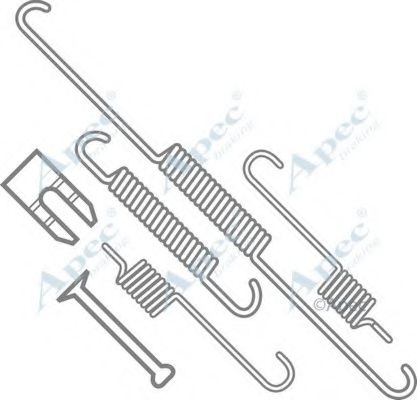 Комплектующие, тормозная колодка APEC braking KIT638