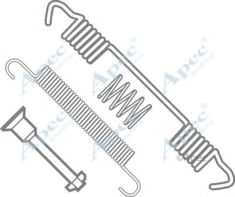 Комплектующие, тормозная колодка APEC braking KIT639