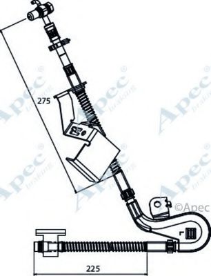 Тормозной шланг APEC braking HOS3938