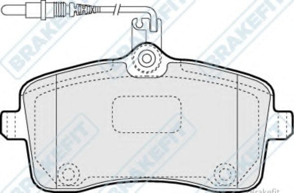 Комплект тормозных колодок, дисковый тормоз APEC braking PD3105