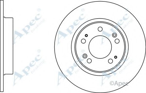 Тормозной диск APEC braking DSK3115