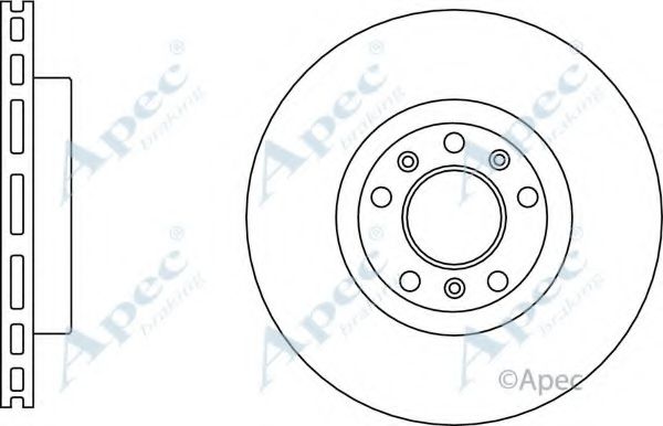 Тормозной диск APEC braking DSK3130