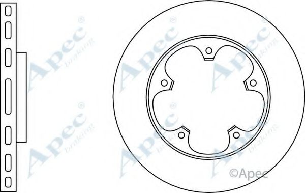 Тормозной диск APEC braking DSK3173