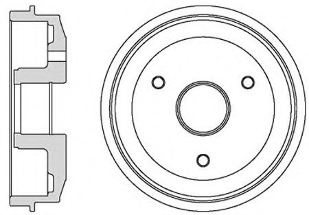 Тормозной барабан MOTAQUIP VBD635