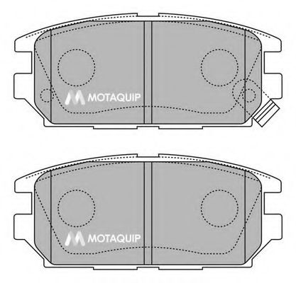 Комплект тормозных колодок, дисковый тормоз MOTAQUIP LVXL1236