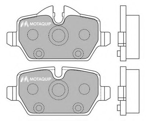 Комплект тормозных колодок, дисковый тормоз MOTAQUIP LVXL1278