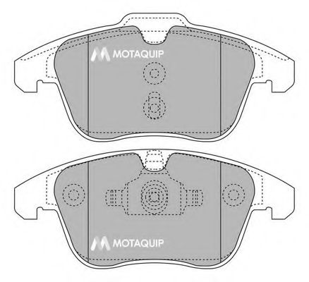 Комплект тормозных колодок, дисковый тормоз MOTAQUIP LVXL1293