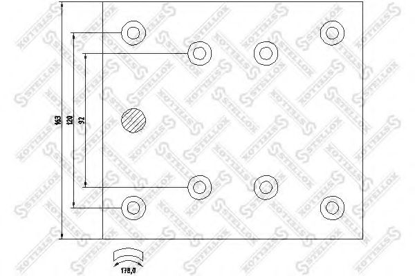 Комплект тормозных башмаков, барабанные тормоза STELLOX 85-01006-SX