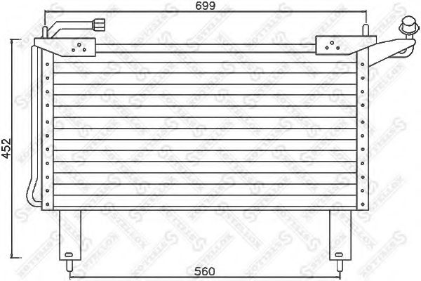 Конденсатор, кондиционер STELLOX 10-45244-SX