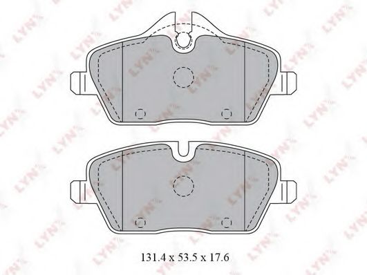 Комплект тормозных колодок, дисковый тормоз LYNXauto BD-1429