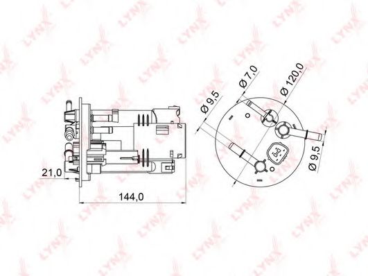 Топливный фильтр LYNXauto LF-971M