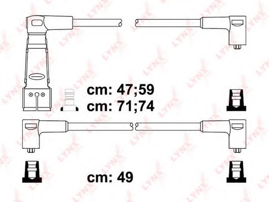Комплект проводов зажигания LYNXauto SPC1017