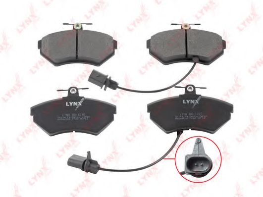 Комплект тормозных колодок, дисковый тормоз LYNXauto BD1215