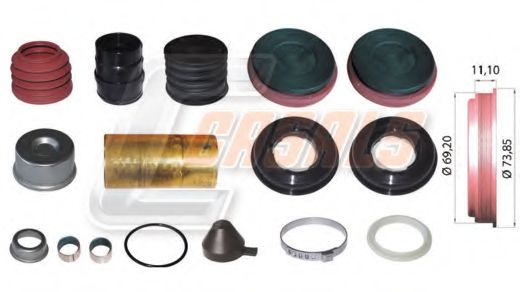 Ремкомплект, тормозной суппорт CASALS MD1021