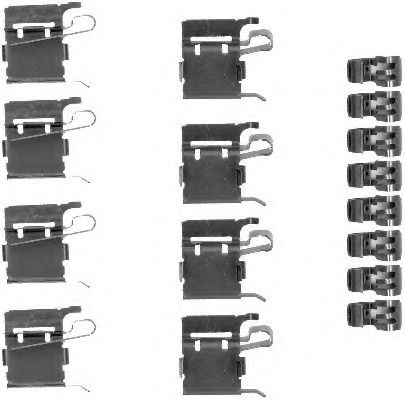 Комплектующие, колодки дискового тормоза HELLA PAGID 8DZ 355 203-381