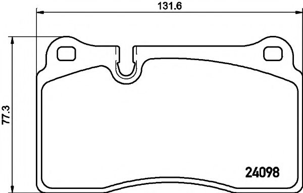 Комплект тормозных колодок, дисковый тормоз HELLA PAGID 8DB 355 019-941