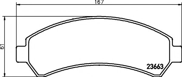 Комплект тормозных колодок, дисковый тормоз HELLA PAGID 8DB 355 011-911