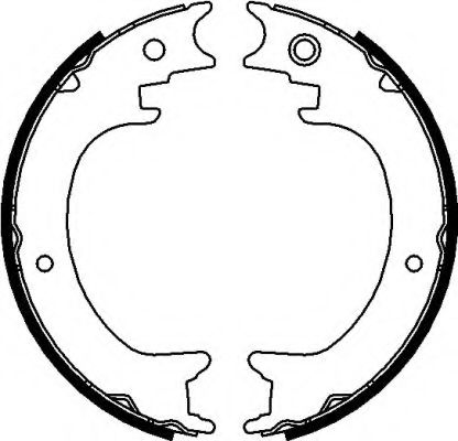 Комплект тормозных колодок, стояночная тормозная система HELLA PAGID 8DA 355 050-921