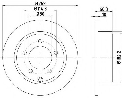 Тормозной диск HELLA PAGID 8DD 355 120-561