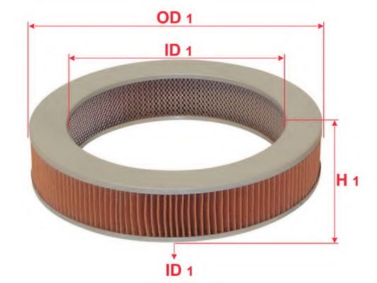 Воздушный фильтр SAKURA  Automotive A1604