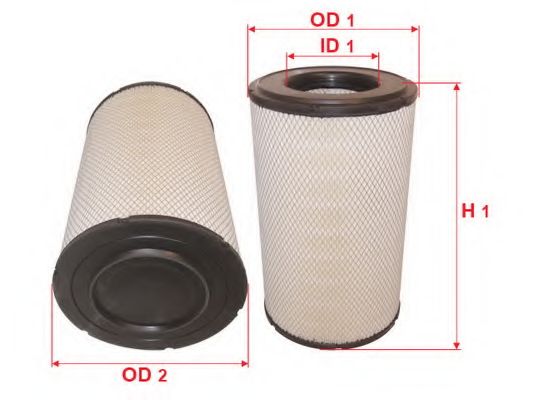 Воздушный фильтр SAKURA  Automotive A4501