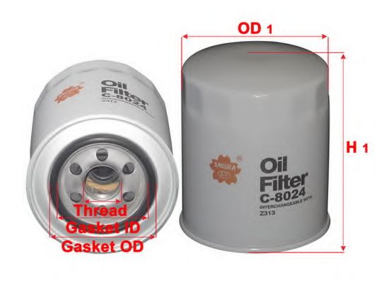 Масляный фильтр RYCO Z313