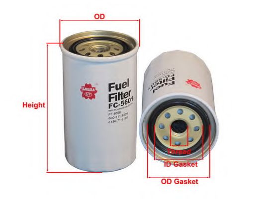 Топливный фильтр SAKURA  Automotive FC-5601