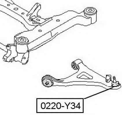 Несущий / направляющий шарнир ASVA 0220-Y34
