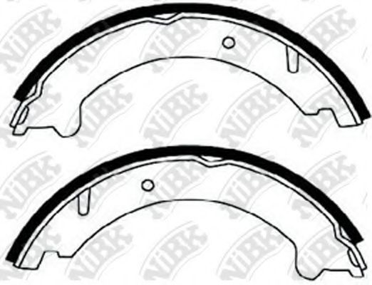 Комплект тормозных колодок, стояночная тормозная система NiBK FN0552
