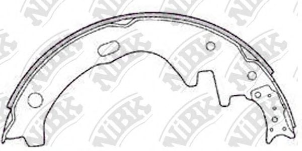Комплект тормозных колодок NiBK FN1162