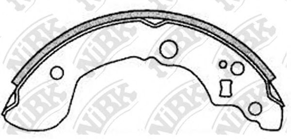 Комплект тормозных колодок MK Kashiyama K1223
