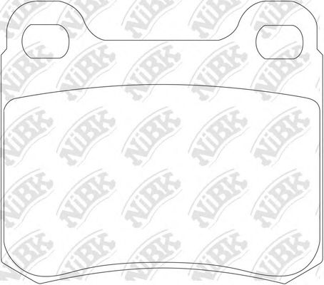 Комплект тормозных колодок, дисковый тормоз NiBK PN0005