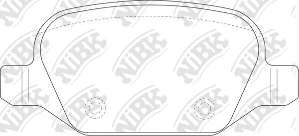 Комплект тормозных колодок, дисковый тормоз NiBK PN0197